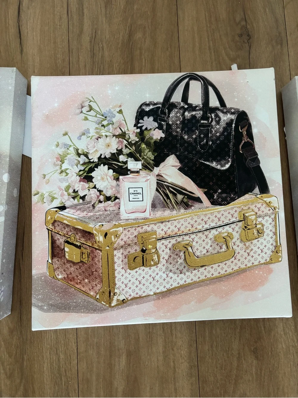 Designer bag canvas wall Art